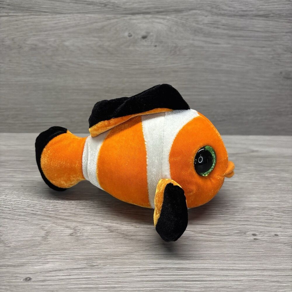 Wild Republic 7" Clownfish Plush Stuffed Animal – Orange Nemo - Style Toy - Picture 3 of 8